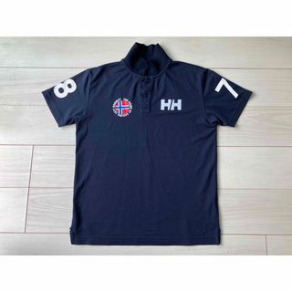 ヘリーハンセン(HELLY HANSEN)のヘリーハンセン    ポロシャツ　ネイビー　中古(ポロシャツ)