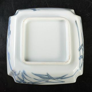 和食器　京焼　平安禎山窯　古染付松竹梅文　向付　6客　共箱　V　R5902C