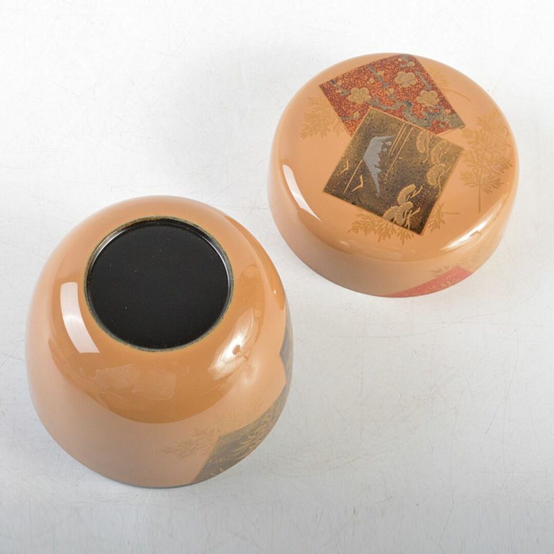 茶道具 荒井喜峰作 白漆金蒔絵 利休棗 共箱 C R5907の通販 by 茶道具 荒井喜峰作 白漆金蒔絵 利休棗 共箱 C R5907の通販 by
