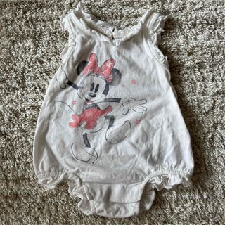 ベビーギャップ(babyGAP)の美品　ベビーギャップ　ミニー　ロンパース　フリル(ロンパース)