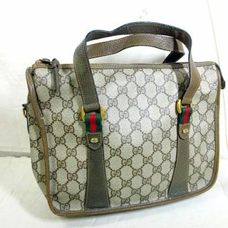 m3538 グッチ GUCCI GGキャンバス レザー 2WAY ハンドバッグ