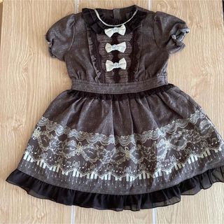 アクシーズファムキッズ(axes femme kids)の【美品】アクシーズ　ワンピース　110(ワンピース)