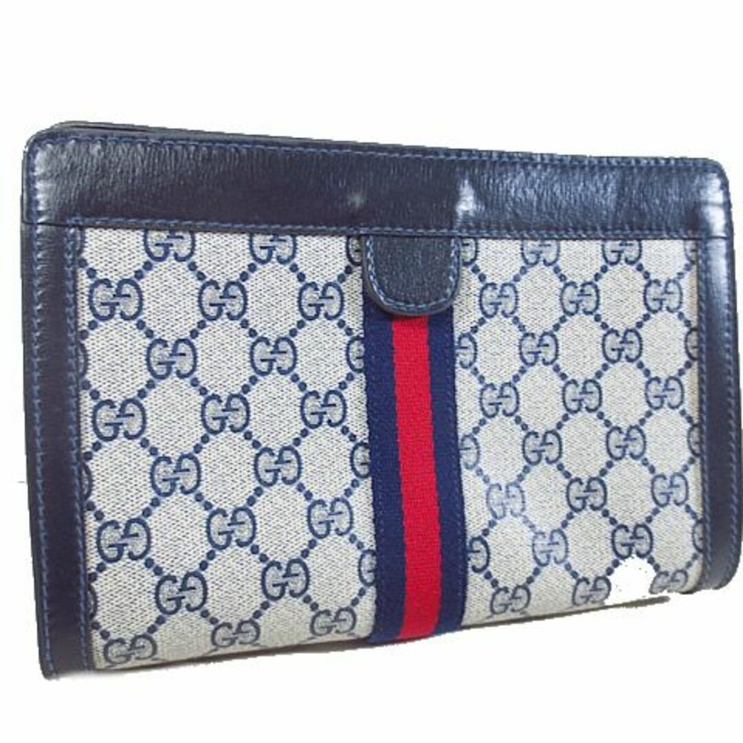 Gucci(グッチ)の極美品　GUCCI グッチ　オールドグッチ　GG柄　セカンドバッグ メンズのバッグ(セカンドバッグ/クラッチバッグ)の商品写真