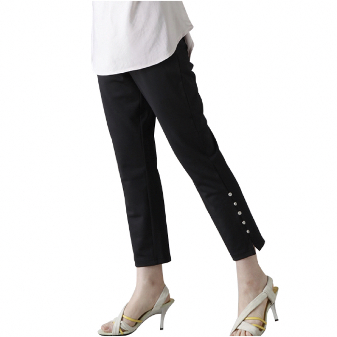 サブリナパンツ 足首丈 のびのびストレッチ 快適 楽ちん ホワイト レディースの通販 by にこ サブリナパンツ 足首丈 のびのびストレッチ 快適 楽ちん ホワイト レディース