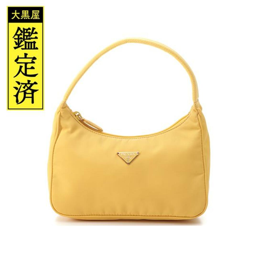 PRADA　ハンドバッグ　イエロー　ナイロン【472】2148103489396 | フリマアプリ ラクマ