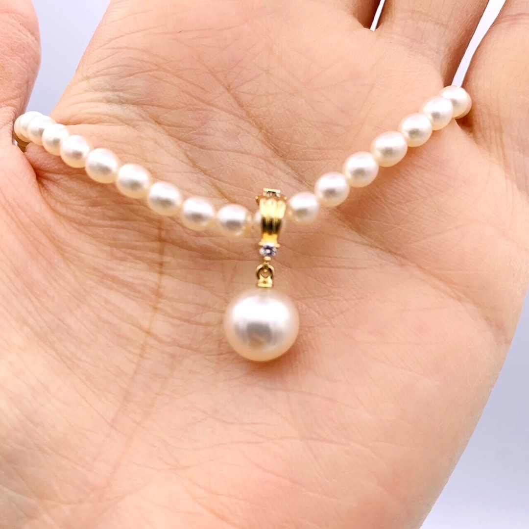 ✴︎極美品 TASAKI 田崎真珠 K18 アコヤパール 淡水パール ネックレス-