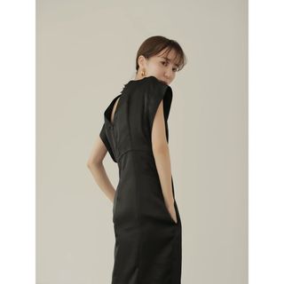 トゥデイフル(TODAYFUL)のlouren standneck slub pencil dress ローレン(ロングワンピース/マキシワンピース)