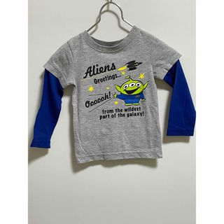 ディズニー(Disney)の【ディズニー ピクサー】トイストーリー 長袖 重ね着風 ロンT 男の子 100(Tシャツ/カットソー)