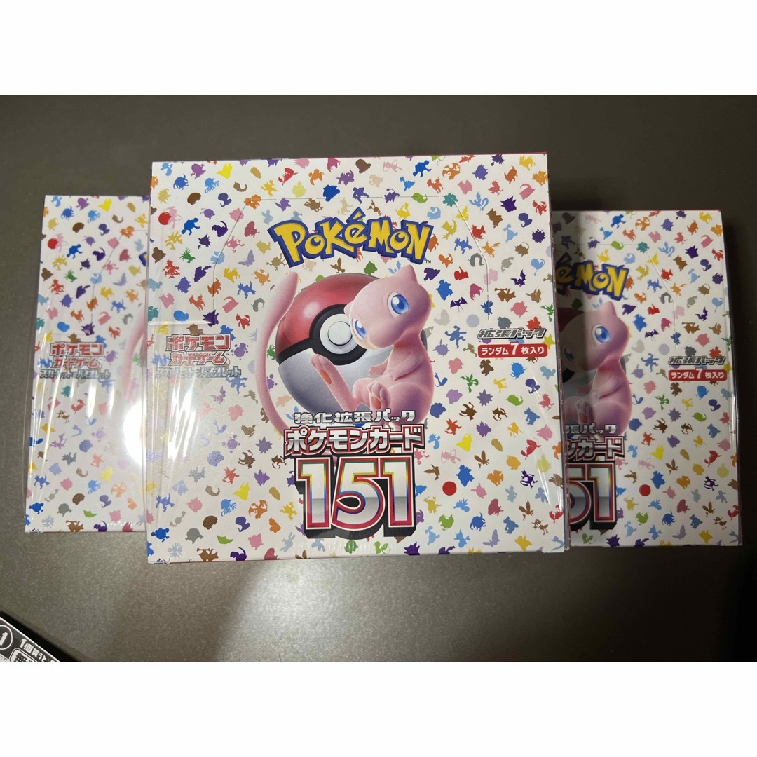 エンタメ/ホビーポケモンカード 151 新品未開封 シュリンク付 3BOX