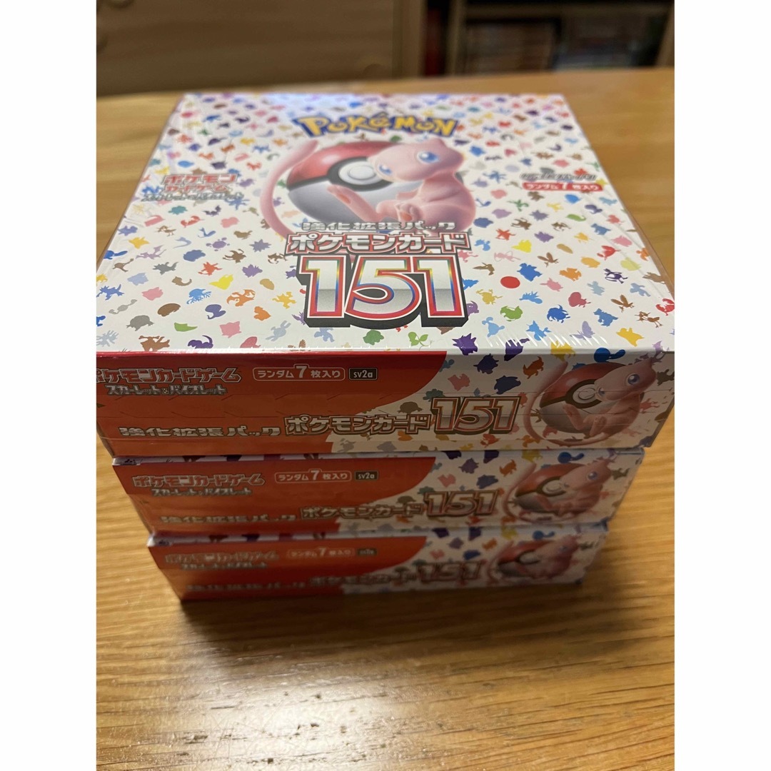 【シュリンク付】ポケモンカード　151 3BOX