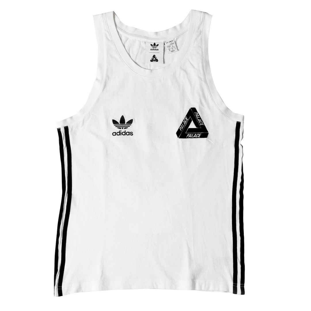 PALACE パレス タンクトップ サイズ:M 21AW adidas アディダス 陰陽 グラフィック ベスト Vest ホワイト 白 トップス  カジュアル コラボ ブランド【メンズ】