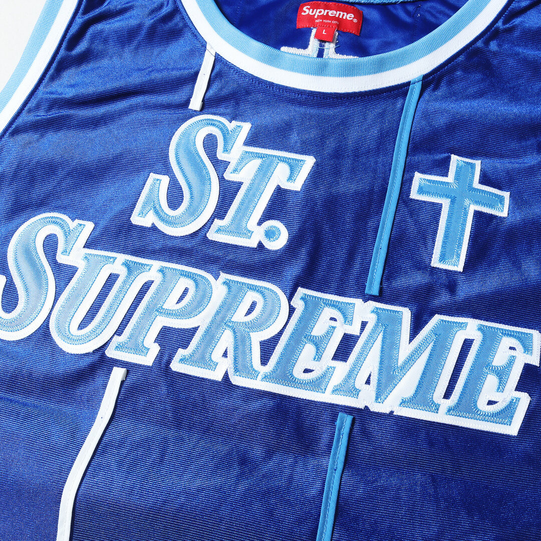 Supreme(シュプリーム)のSupreme シュプリーム タンクトップ サイズ:L ブランドロゴ ナンバリング バスケットボール ジャージ St. Supreme Basketball Jersey 20SS ロイヤル トップス カジュアル 【メンズ】【中古】【美品】 メンズのトップス(タンクトップ)の商品写真