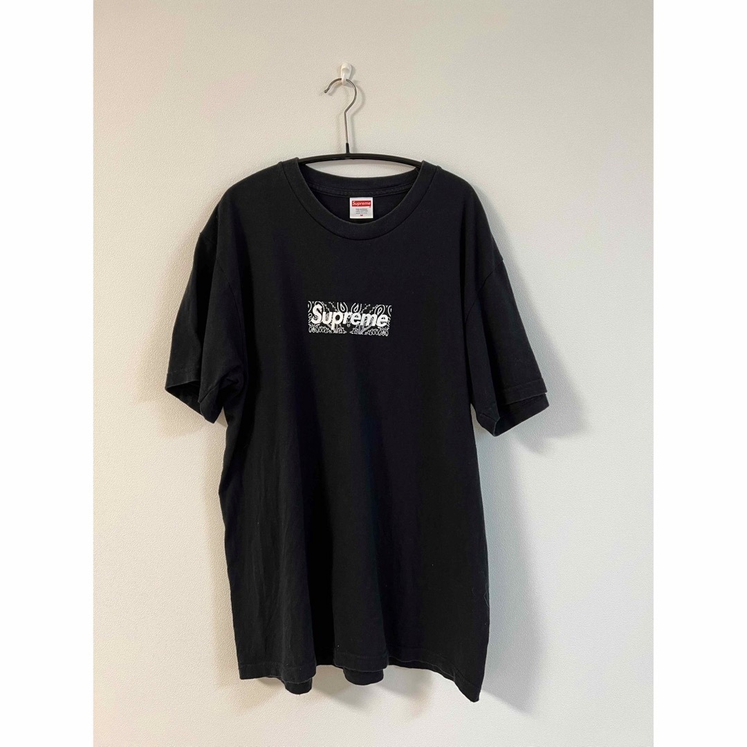 supreme boxlogo ボックスロゴ バンダナ Tシャツ 黒