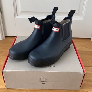HUNTER - 【希少】HUNTER レインブーツ ショート26cm ネイビーの通販