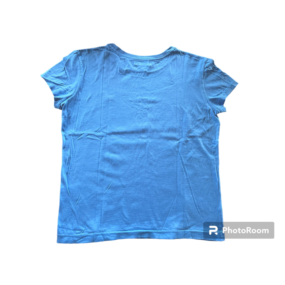 BURBERRY BLUE LABEL(バーバリーブルーレーベル)のバーバリーブルー　M   トップス　刺繍　半袖　Tシャツ　カットソー　水色 レディースのトップス(Tシャツ(半袖/袖なし))の商品写真