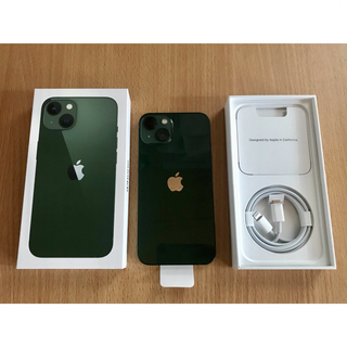アップル(Apple)の使用わずか iPhone 13 128GB グリーン SIMフリー(スマートフォン本体)