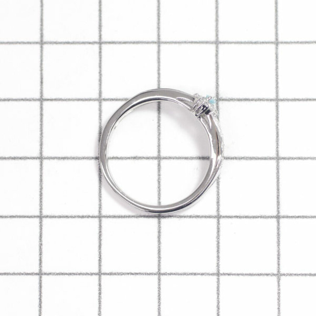 希少 Pt900 パライバトルマリン ダイヤモンド リング 0.06ct D0.21ct レディースのアクセサリー(リング(指輪))の商品写真