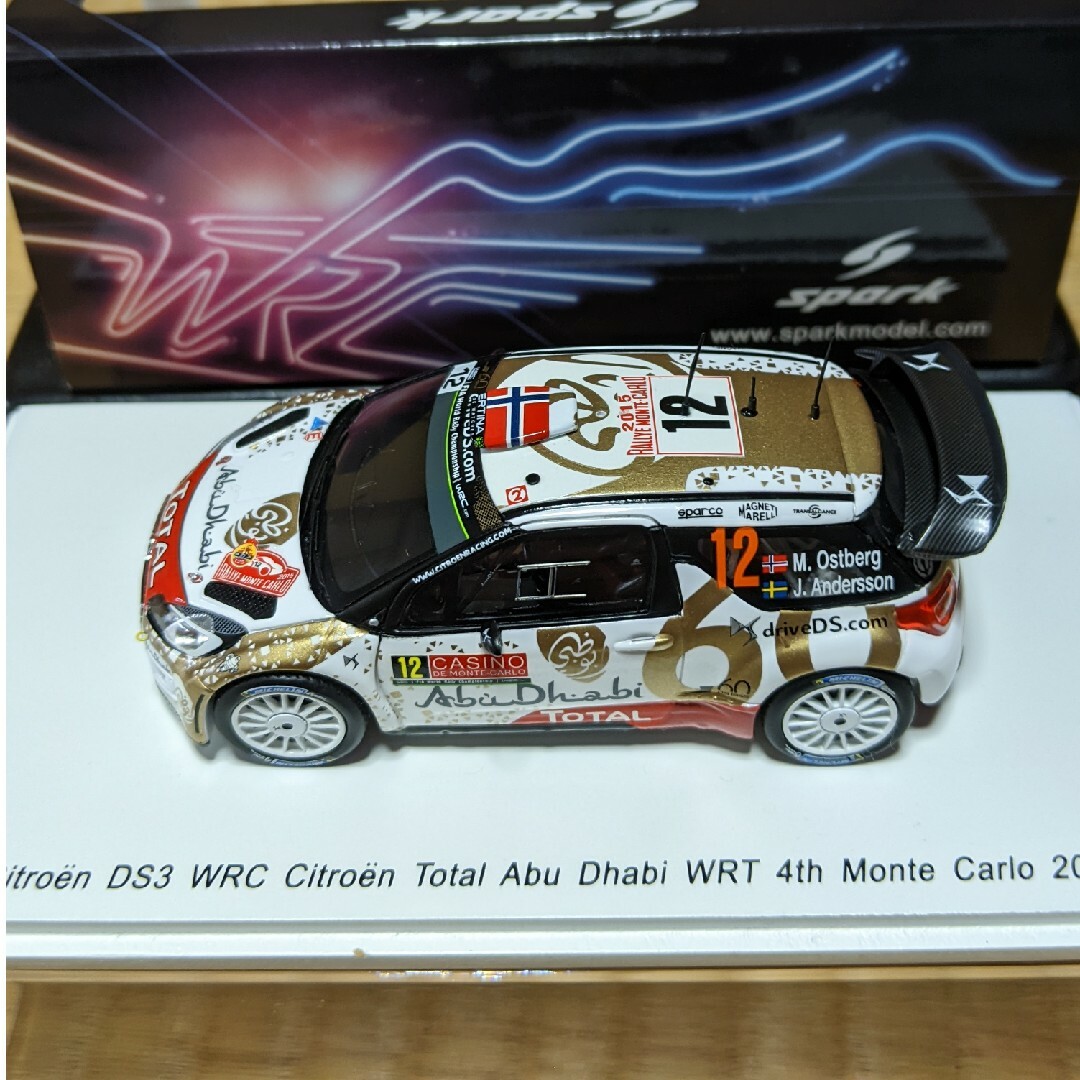 【美品】スパーク CitroenDS3 WRC 1/43