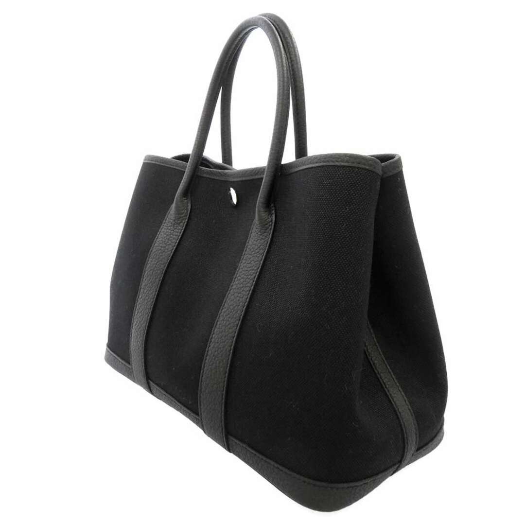 エルメス トートバッグ ガーデンパーティTPM ブラック/シルバー金具