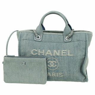 シャネル(CHANEL)のシャネル バッグ レディース トートバッグ デニム ブルー ロゴ 新品 6517(トートバッグ)