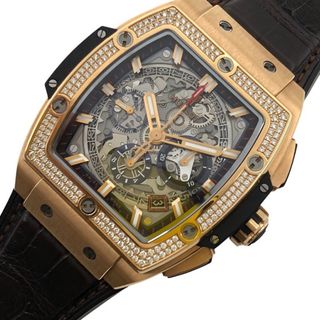 ウブロ(HUBLOT)の　ウブロ HUBLOT スピリットオブビッグバン キングゴールド　ダイヤモンド 641.OX.0183.LR.1104 K18キングゴールド/純正尾錠・純正ラバーベルト 自動巻き メンズ 腕時計(その他)