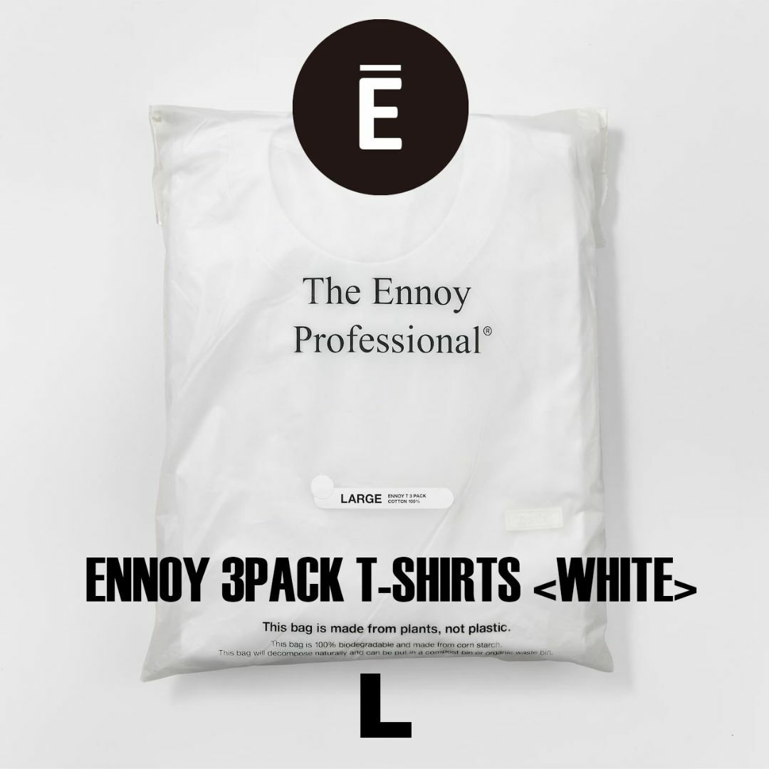 ENNOY 3PACK T-SHIRTS WHITE L トップス ENNOY 3PACK T-SHIRTS WHITE L トップス