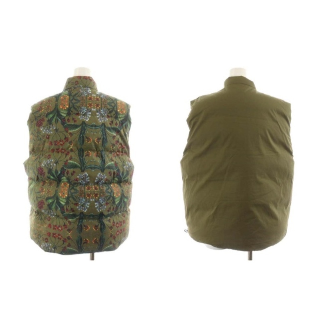 キャバン 22AW コットン PALERMOプリント ダウンベスト S カーキの通販