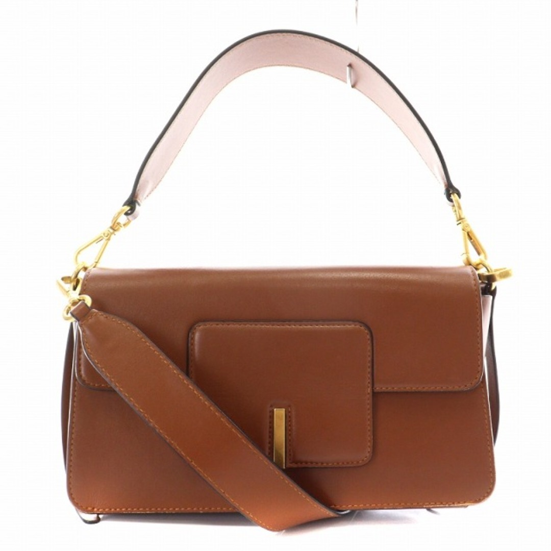 ワンドラー georgia ショルダーバッグ ハンドバッグ 2Way 茶 超高品質