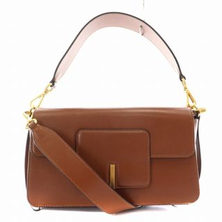 ワンドラー georgia ショルダーバッグ ハンドバッグ 2Way 茶-