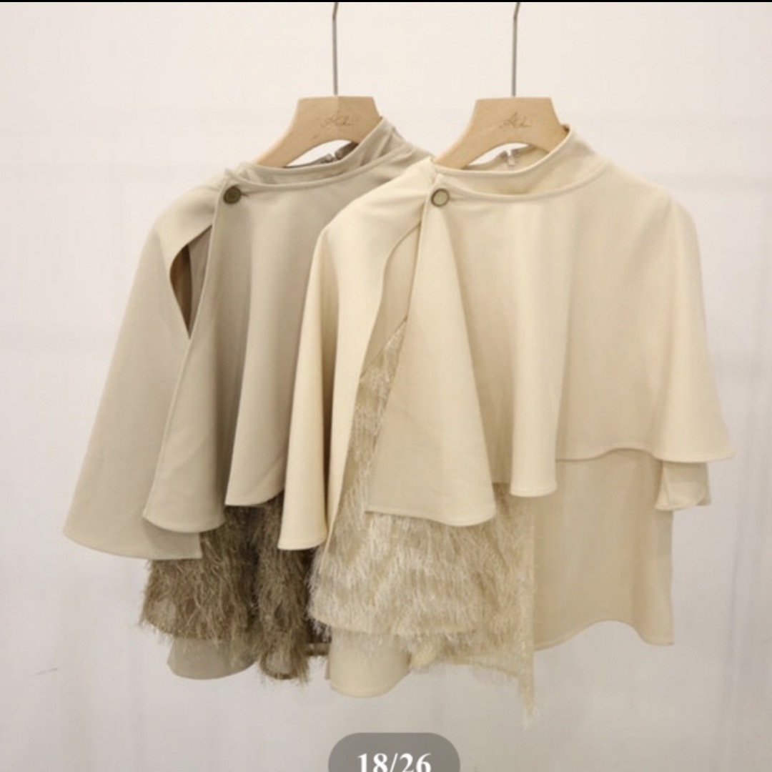 【Acka】cape fringe tops