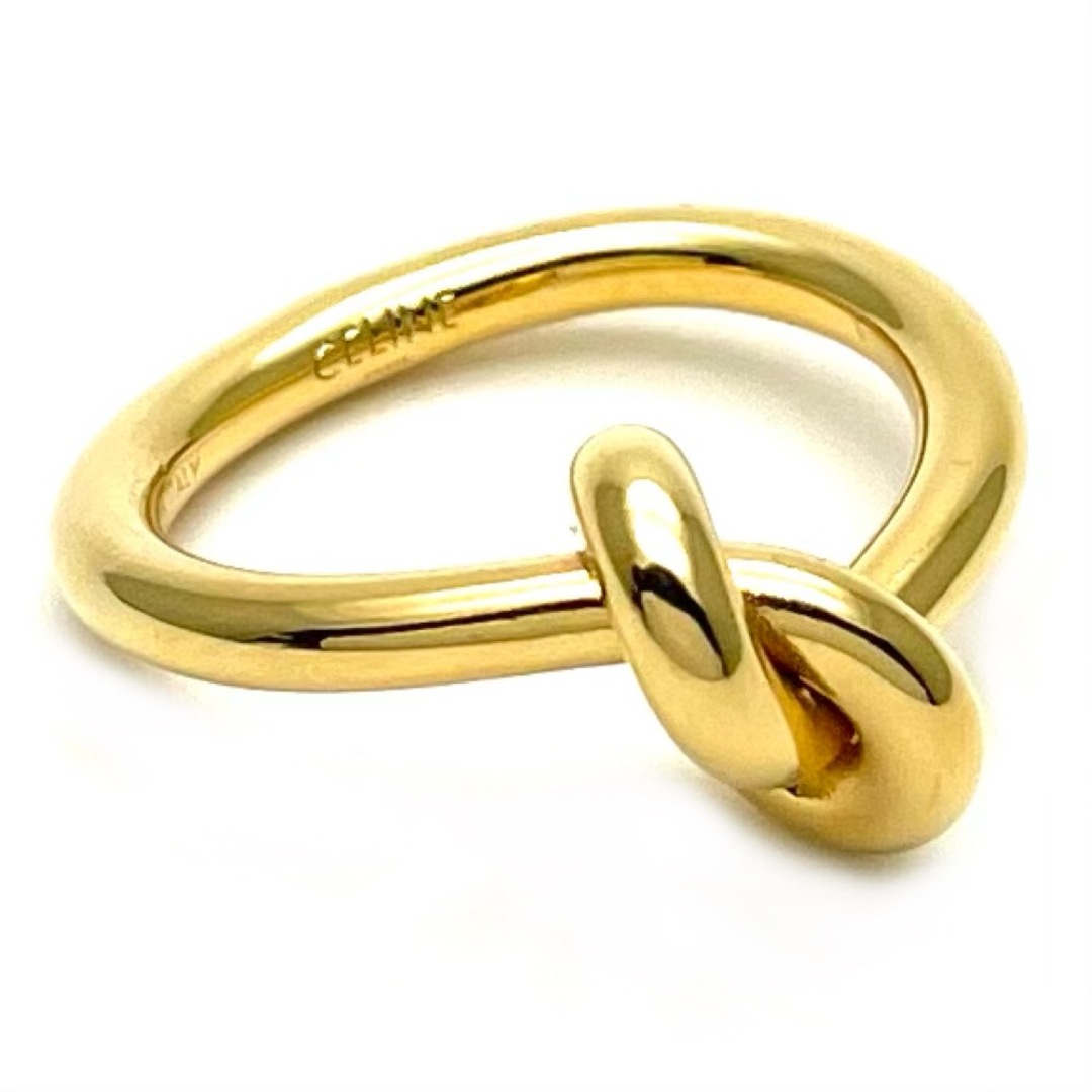 【値下げしました！】CELINE セリーヌ 指輪 ノットリング ゴールドフィニッシュブラス アクセサリー 50サイズ    約10号 46N636BRA.35OR レディース 約4.4g 定番【品】