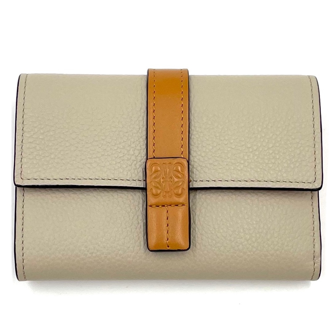 即納特典付き LOEWE スモールバーティカルウォレット ライトオーツ