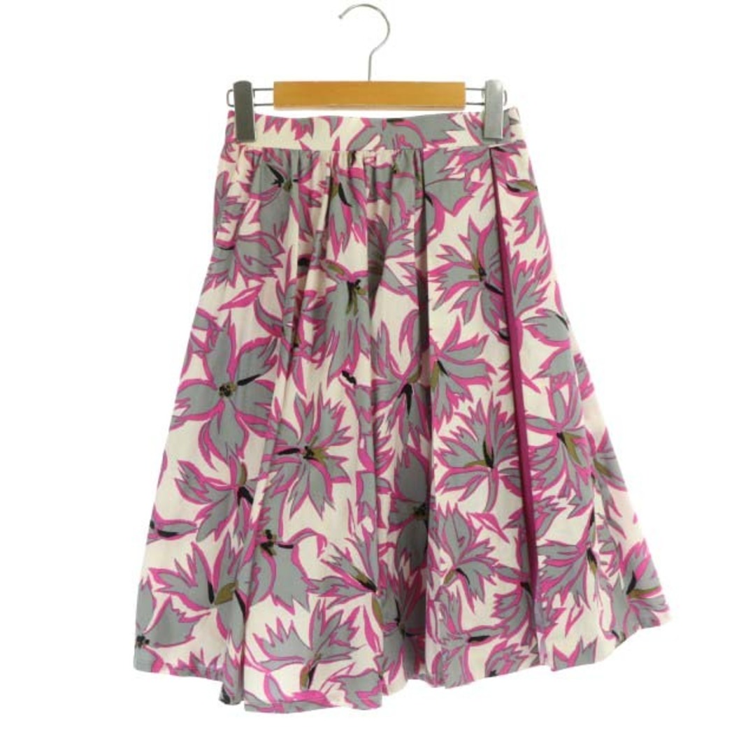 Christian Dior(クリスチャンディオール)のクリスチャンディオール レイヤード スカート 2点セット 花柄スカート ギャザー レディースのスカート(ひざ丈スカート)の商品写真
