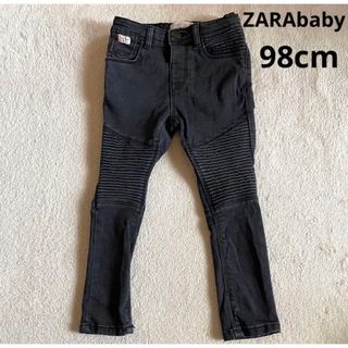 ザラ(ZARA)のZARA baby  スキニーパンツ　ブラック　2〜3歳　98cm  ストレッチ(パンツ/スパッツ)