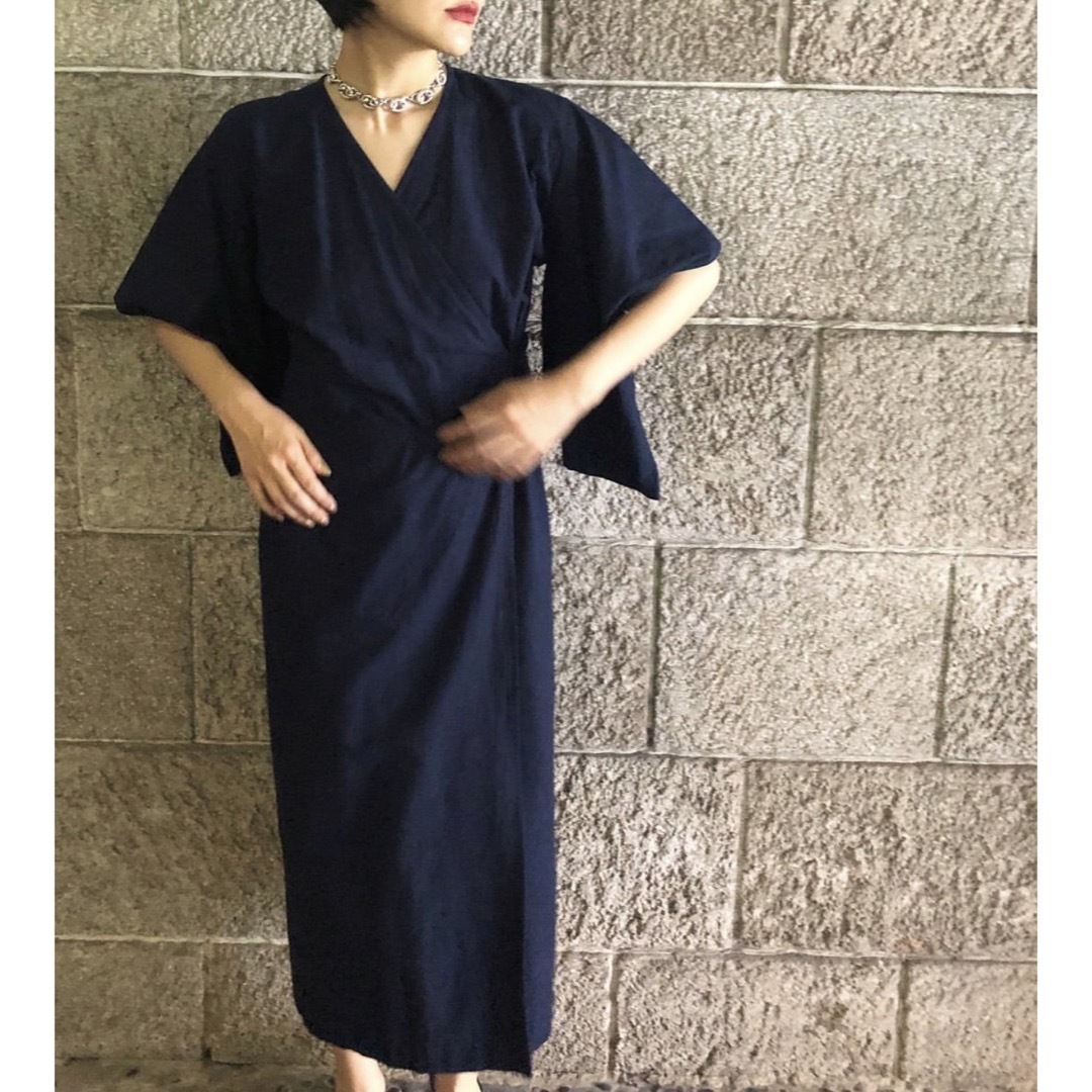 mame - MA deshabille CAMELLIA 藍染 エムエーデザビエ 新品 38 mame - MA deshabille CAMELLIA 藍染 エムエーデザビエ 新品 38