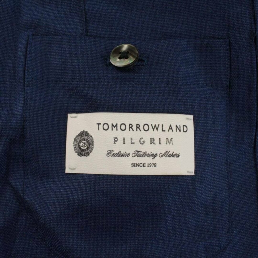 TOMORROWLAND(トゥモローランド)のTOMORROWLAND Loro Piana テーラードジャケット 44 青 メンズのジャケット/アウター(テーラードジャケット)の商品写真