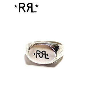 ダブルアールエル(RRL)のRRL ハンドメイドスターリングシルバーシグネットリング tkb196(リング(指輪))