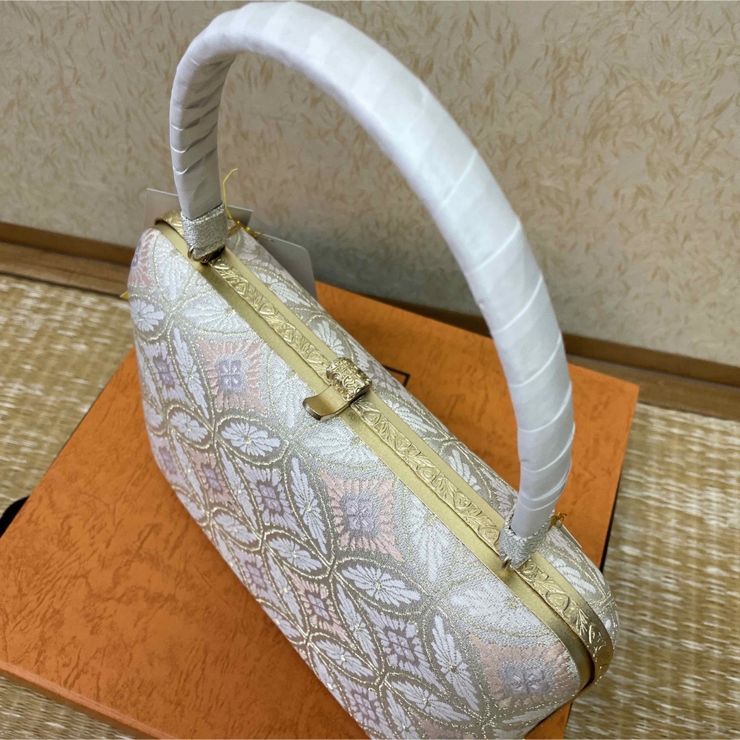 ハンドバッグ新品 東京浅草製 彩小径 正絹袋帯地 フォーマル バッグ BAG 訪問着 色無地