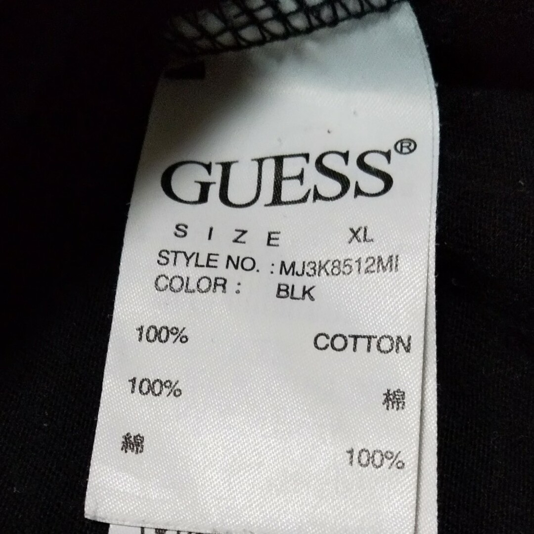 GUESS(ゲス)のゲス　GUESS　長袖シャツ　ブラック　XL メンズのトップス(Tシャツ/カットソー(七分/長袖))の商品写真