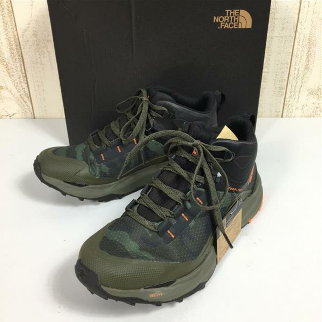 MENs 26.5cm ノースフェイス ベクティブ エクスプロリス 2 ミッド フューチャーライト VECTIV Exploris II Mid FUTURELIGHT トレッキングシューズ ファストパッキング NORTH FACE NF02321 NK ニュートープグリーン×TNFブラック
