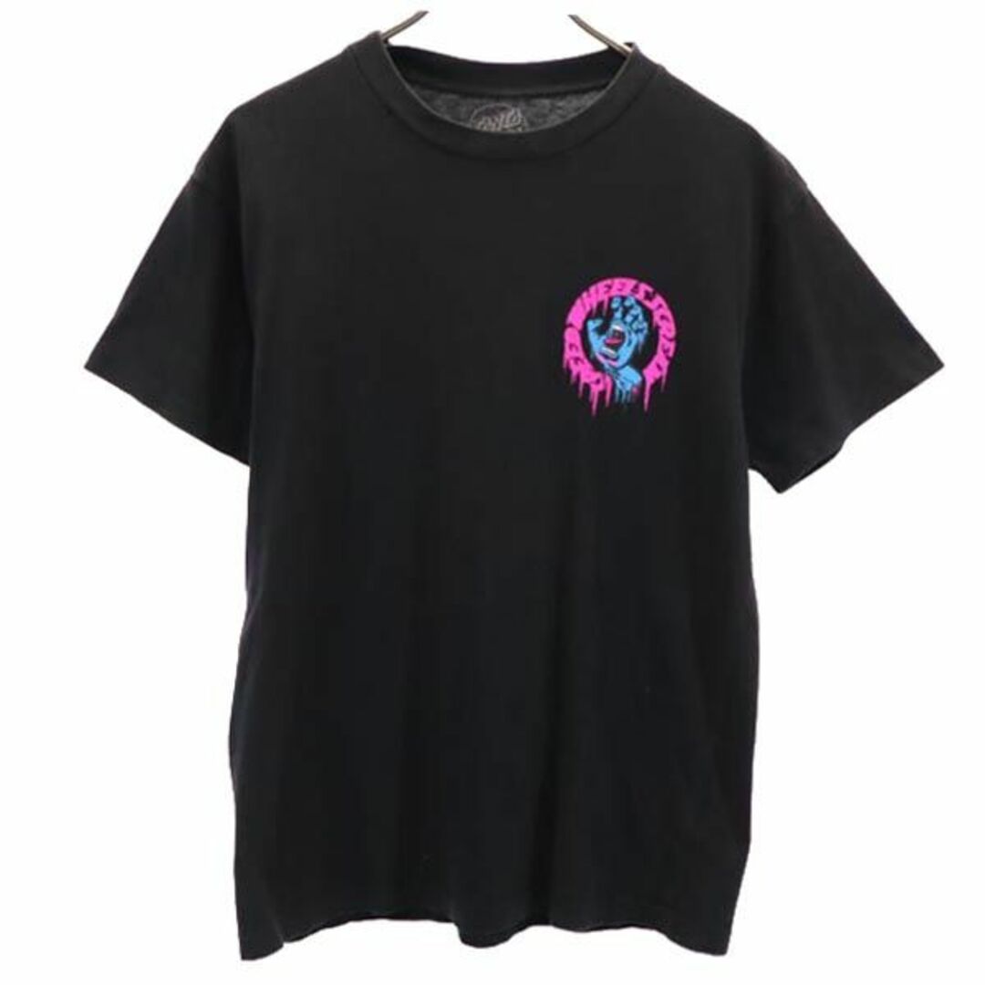 サンタクルーズ バックプリント 半袖 Tシャツ M ブラック SANTA CRUZ ロゴ メンズ 【中古】 【230616】 メール便可