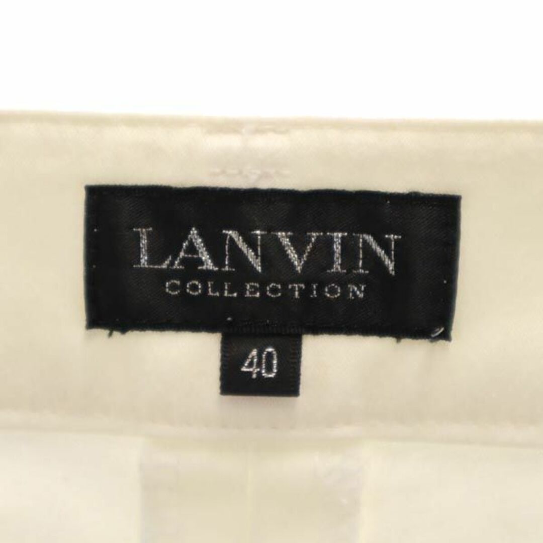 ランバン ロング パンツ 40 白 LANVIN 日本製 レディース   【230616】 7