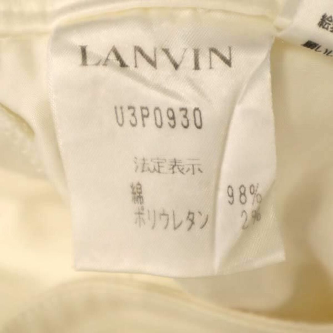 ランバン ロング パンツ 40 白 LANVIN 日本製 レディース   【230616】 8