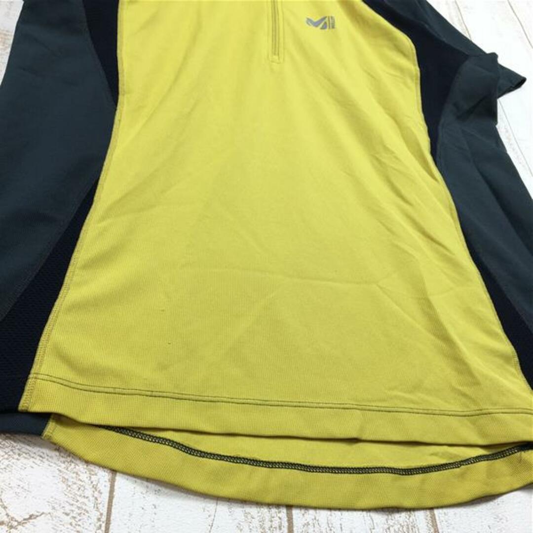 MILLET(ミレー)のMENs XL  ミレー ウルトラ ジップ ショートスリーブ Ultra Zip Short Sleeve シャツ 速乾 MILLET MIV3428 イエロー系 メンズのメンズ その他(その他)の商品写真