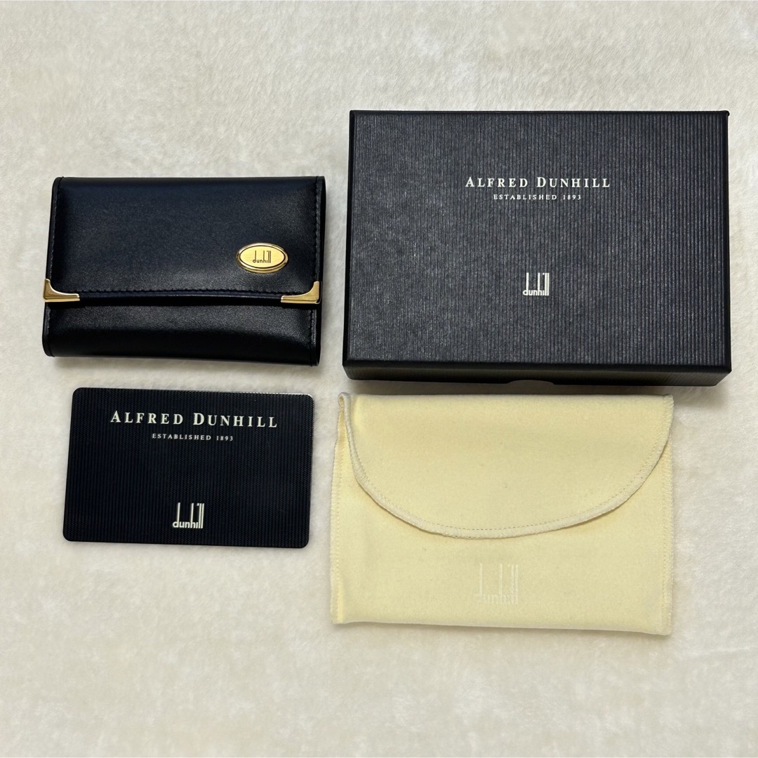 新品・未使用】ダンヒル キーケース ブラック 黒 レザー プレゼント 新品・未使用】ダンヒル キーケース ブラック 黒 レザー プレゼント