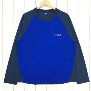 モンベル(mont bell)のMENs XL  モンベル WIC.ラグラン ロングスリーブ Tシャツ ロンT 速乾 MONTBELL 1114130 ネイビー系(その他)