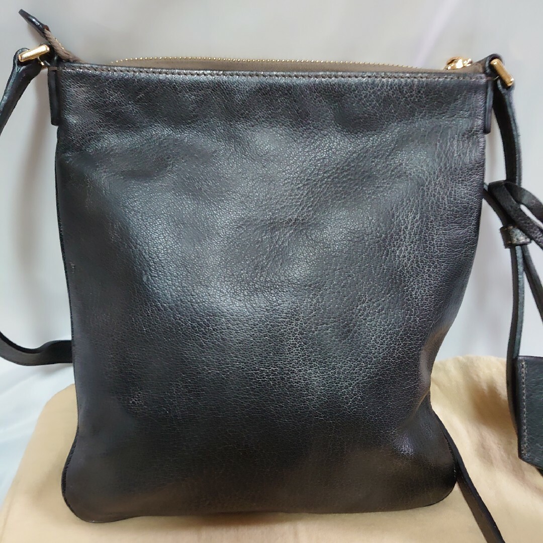 美品 LOEWE ショルダーバッグ メタリックブラック