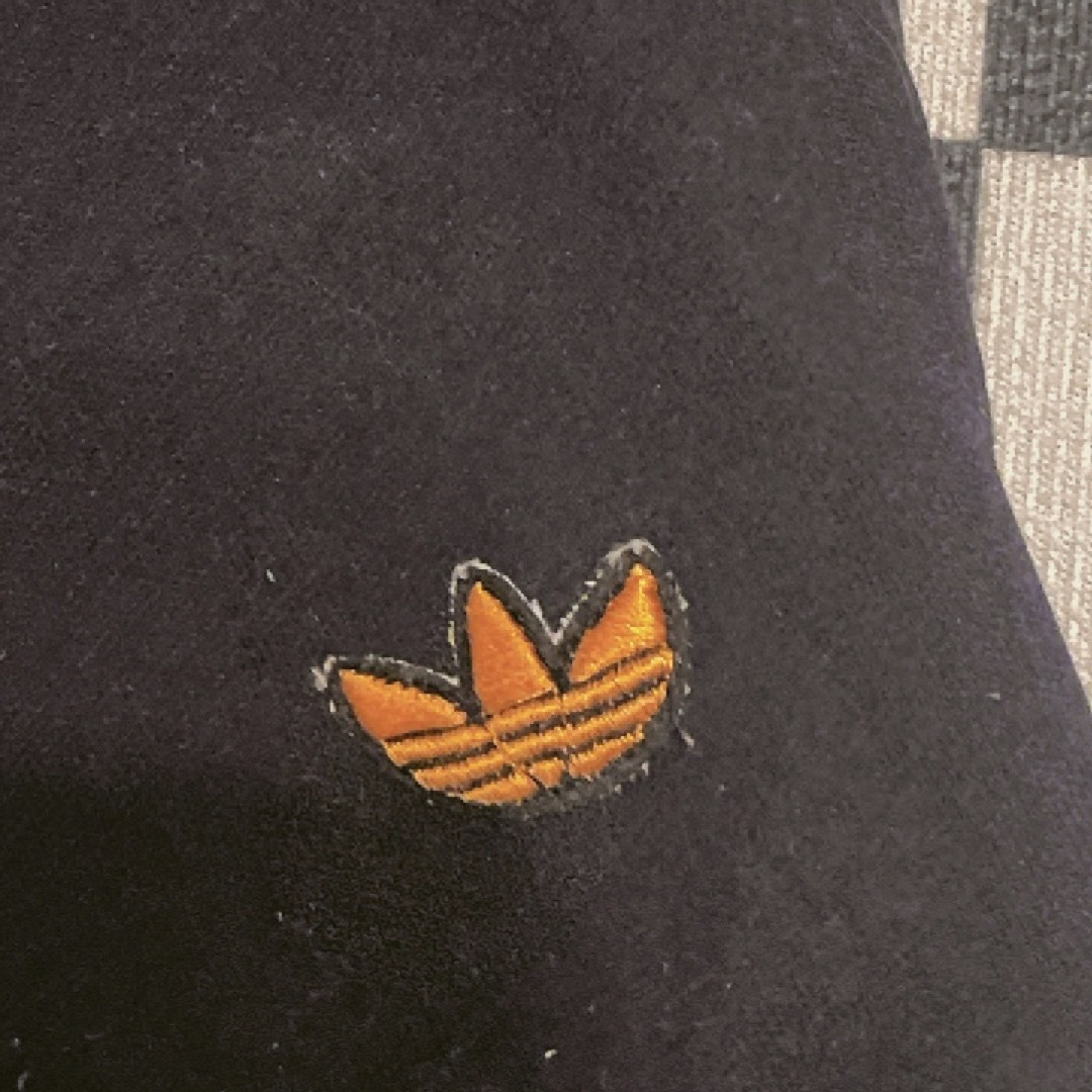 【超希少企業ロゴ】アディダス☆刺繍ロゴ入りトラックジャケット デサント オレンジ