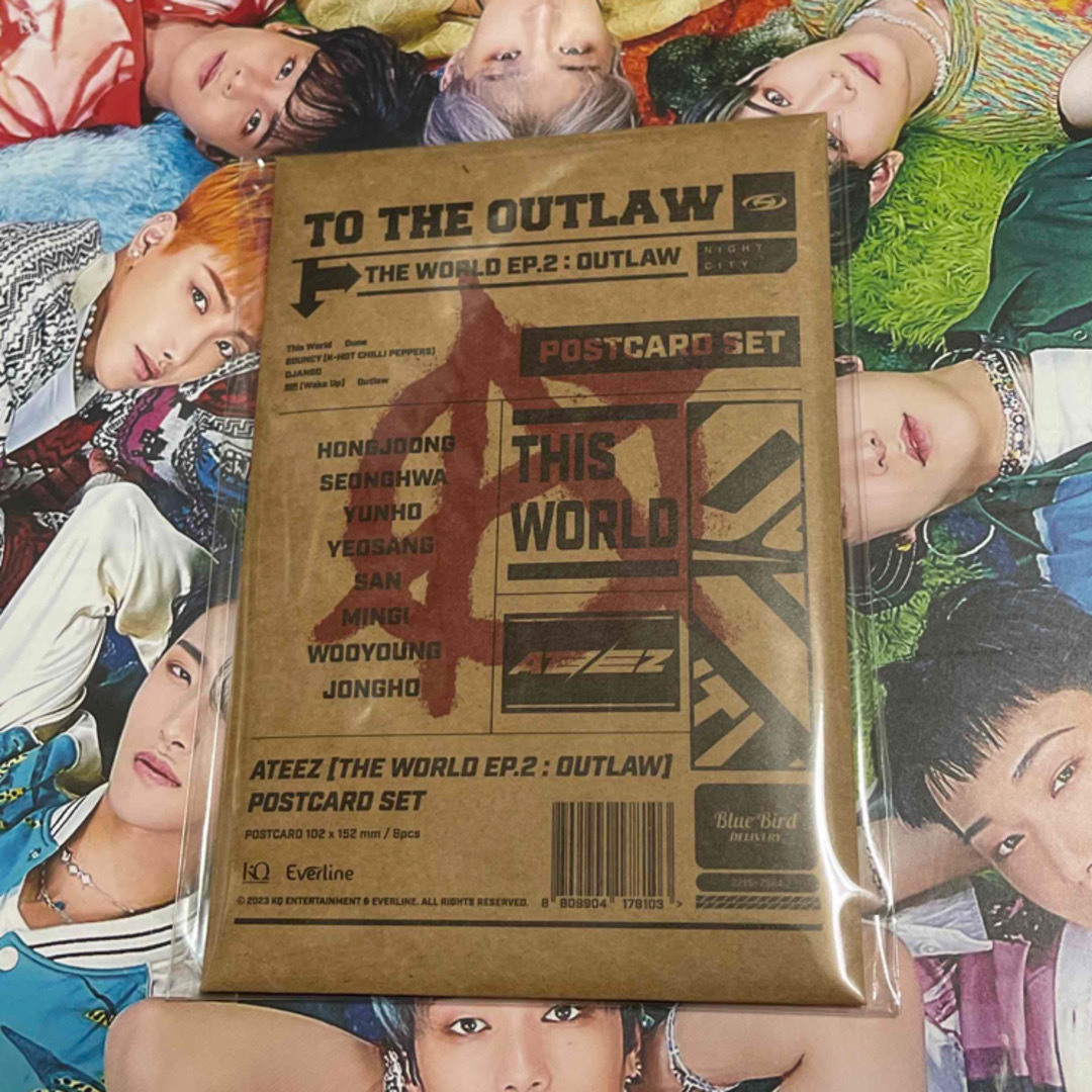 新品未開封 ATEEZ OUTLAW POP UPポストカードセットコンプ