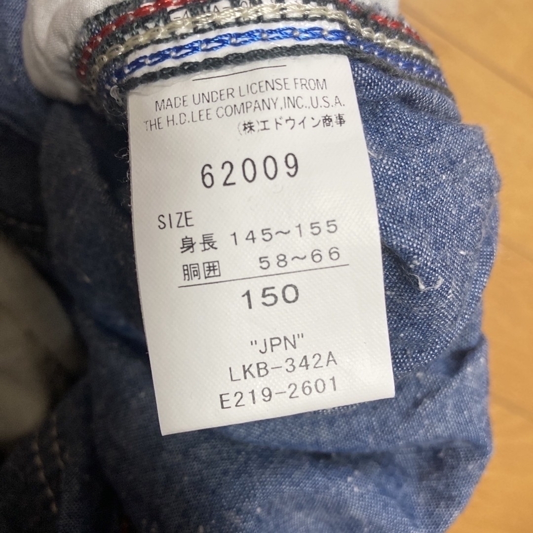 Lee(リー)のmai様専用150半ズボンセットとTシャツ キッズ/ベビー/マタニティのキッズ服男の子用(90cm~)(パンツ/スパッツ)の商品写真